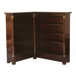 Biblioteka Empire narożna pocz XXw mahoń - w trakcie renowacji -Nr o59