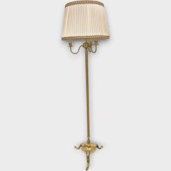 Lampa stojąca mosiężna w stylu Empire z lat 1940' Nr o69
