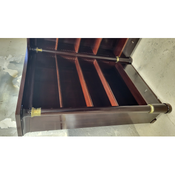 Biblioteka Empire narożna pocz XXw mahoń Nr o59