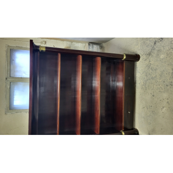 Biblioteka Empire narożna pocz XXw mahoń Nr o59