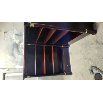 Biblioteka Empire narożna pocz XXw mahoń Nr o59