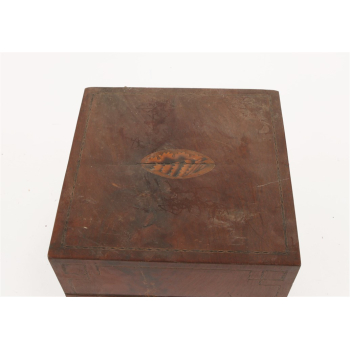 Kantyna Skrzynia barek podróżny na 9 butelek XVIII/XIXw mahoń nr o46