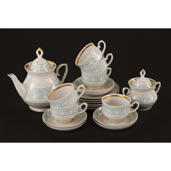 Serwis do herbaty na 6 osób Rosja połowa XXw Nr o64