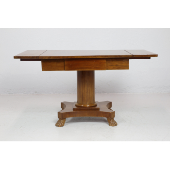 Stół Biedermeier klapiak mahoń pocz.XXw. Nr j141