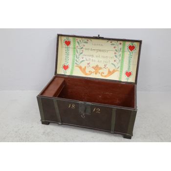 Skrzynia kufer drewniany 1812r mazer Nr K296