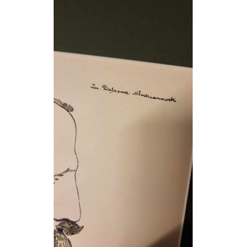 Litografia Karykatura 1915-16r Kazimierz Młodzianowski generał brygady Wojska Polskiego autor Henryk Hertz Barwiński Nr m188