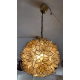 Lampa wisząca Capiz Shell Lotus Ball Chandelier Pendant Light Niemcy 1960s